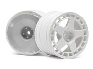 HPI FIFTEEN52 TURBOMAC WHEEL WHITE (2.2"/57X35MM/2PCS) - 114366